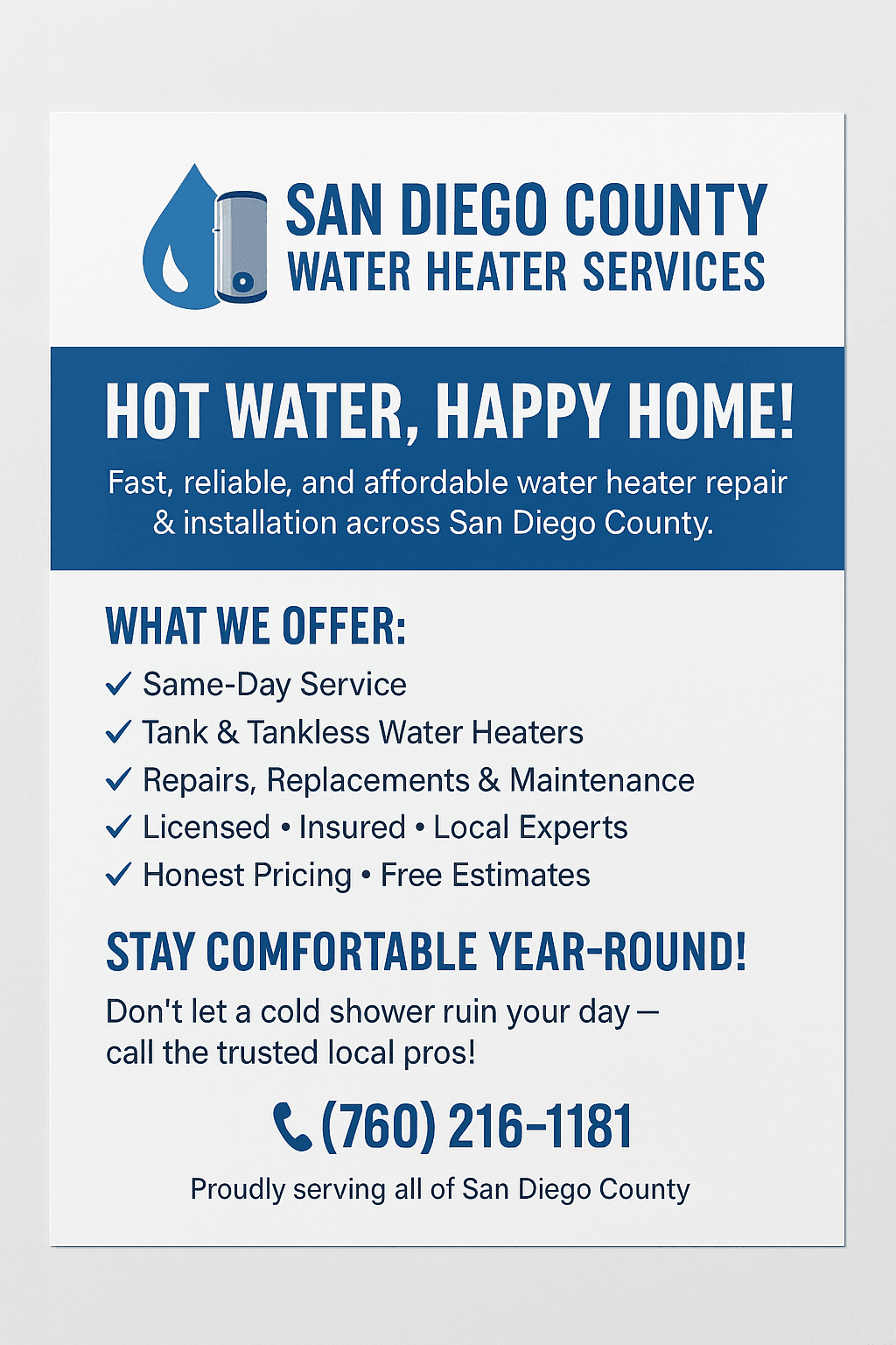 North County Water Heater Services